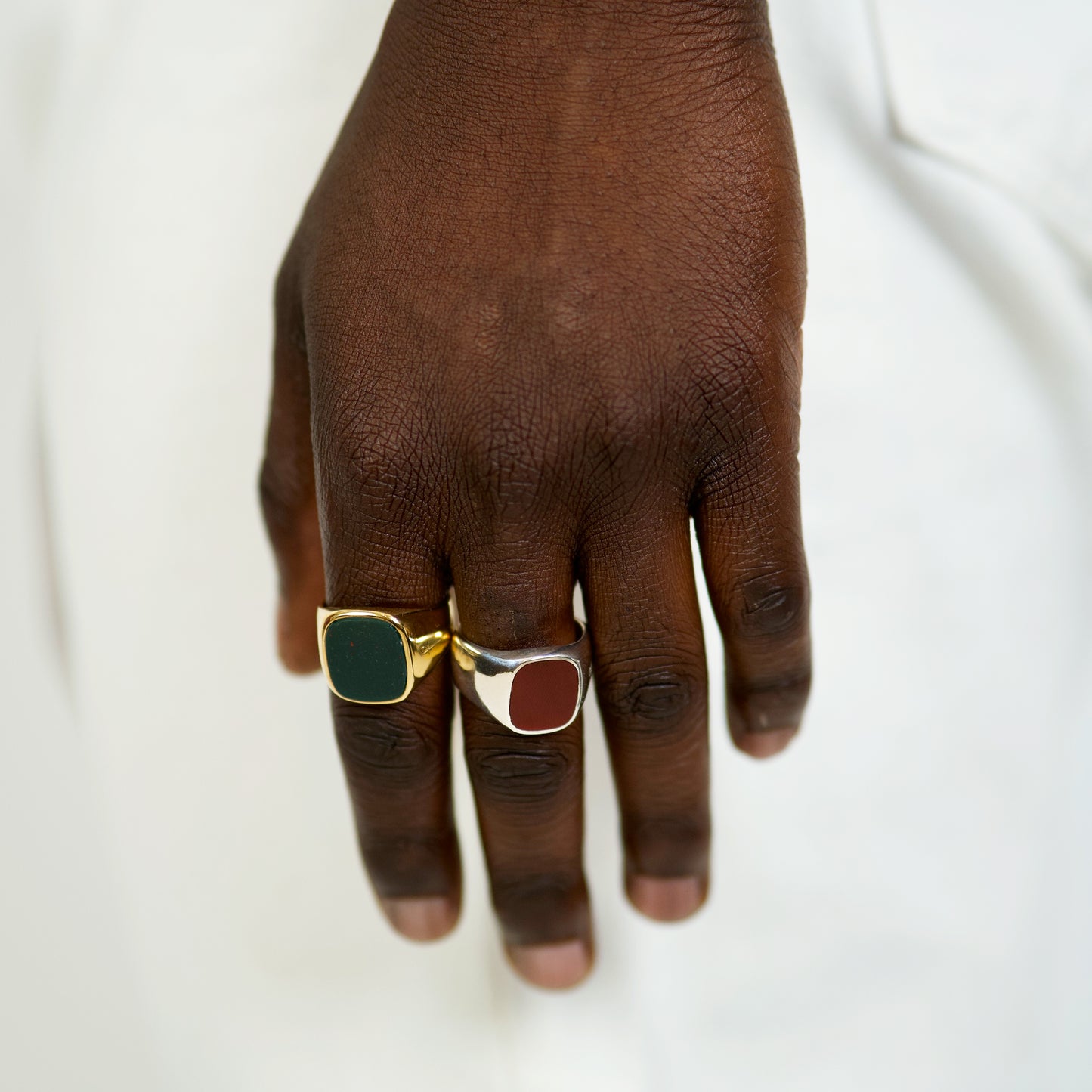 TIGER EYE SIGNET GOLD SMALL