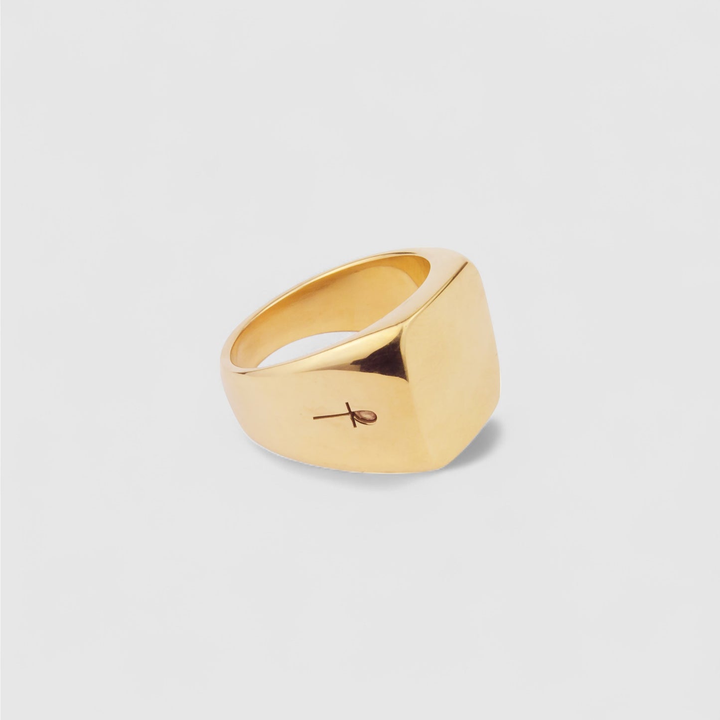 9CT GOLD SQUARE SIGNET RING
