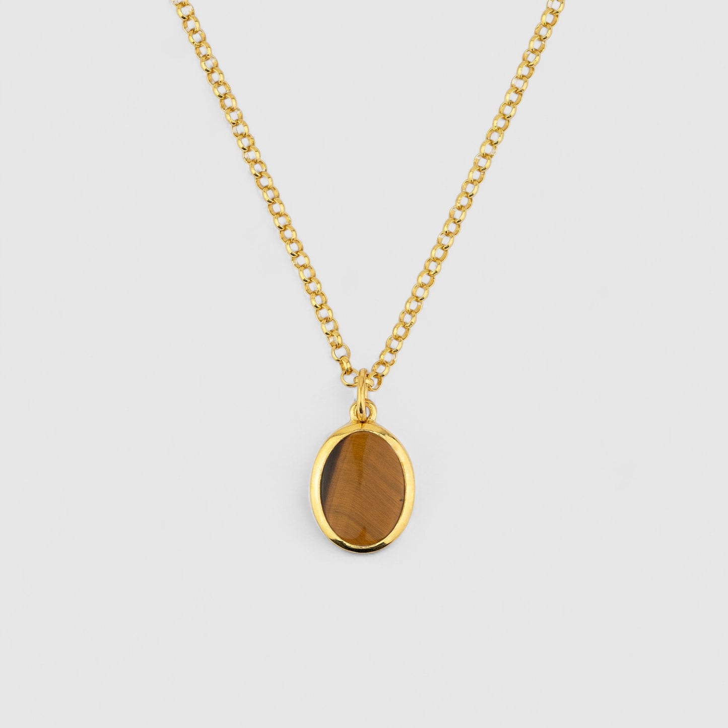 TIGER EYE PENDANT GOLD