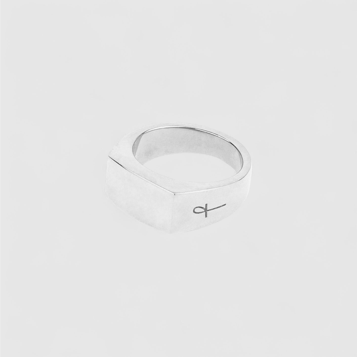 SILVER RECTANGLE SIGNET