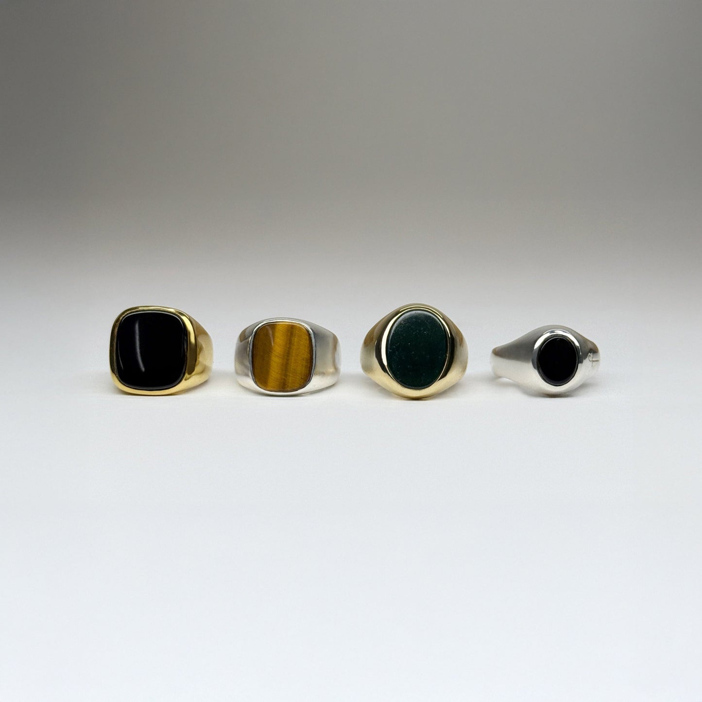 TIGER EYE SIGNET GOLD SMALL