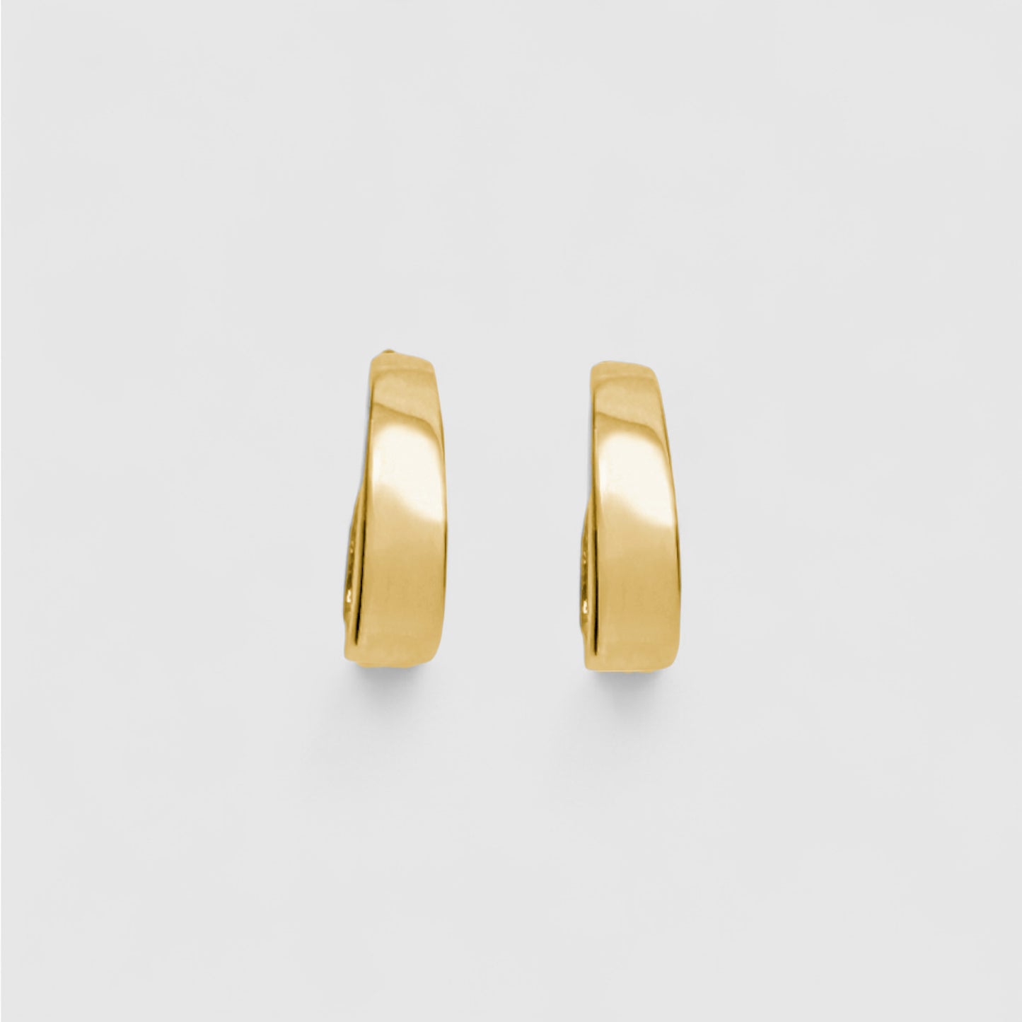 GOLD RECTANGLE HOOP
