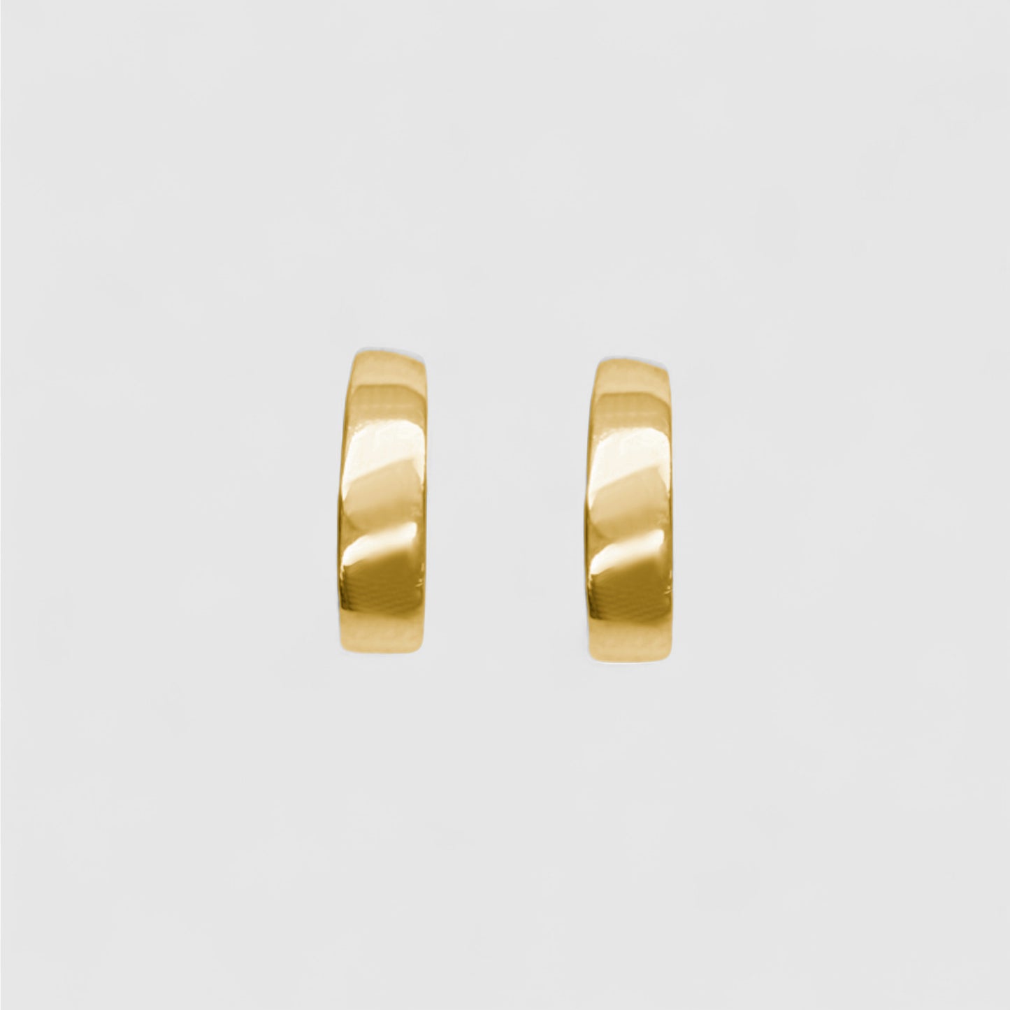 GOLD RECTANGLE HOOP