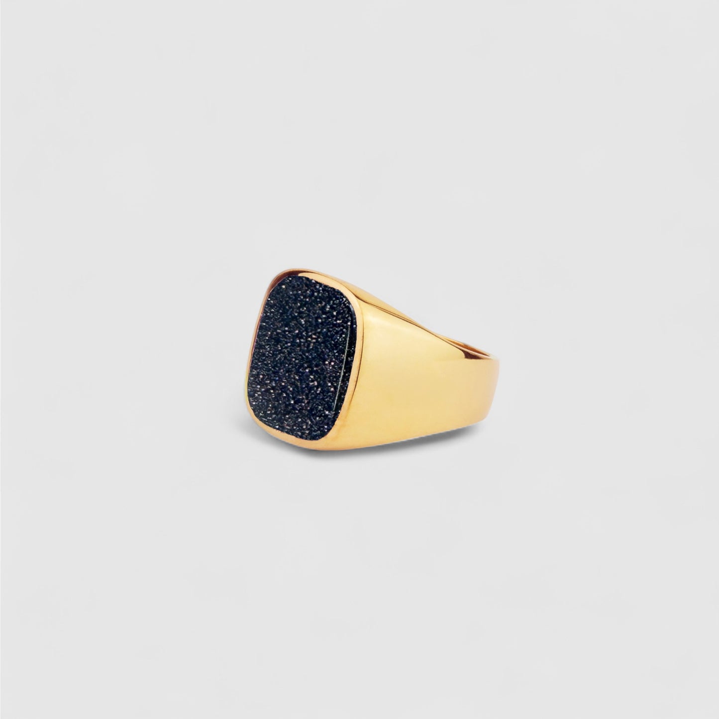 BLUE GOLDSTONE SIGNET GOLD (S)