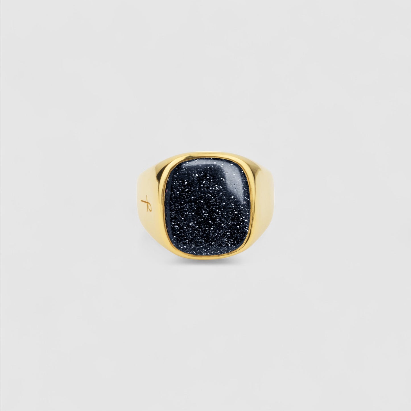 BLUE GOLDSTONE SIGNET GOLD (S)