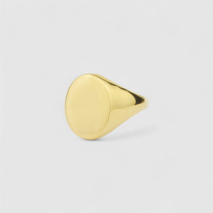 GOLD OVAL SIGNET