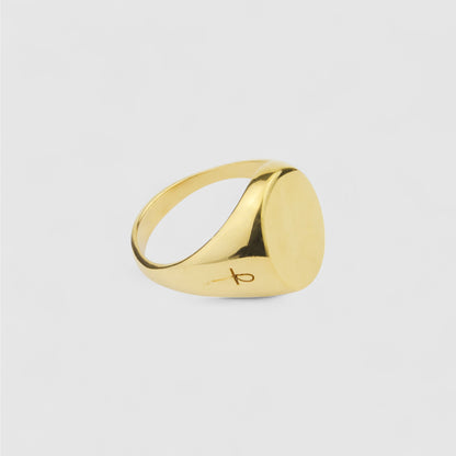 GOLD OVAL SIGNET