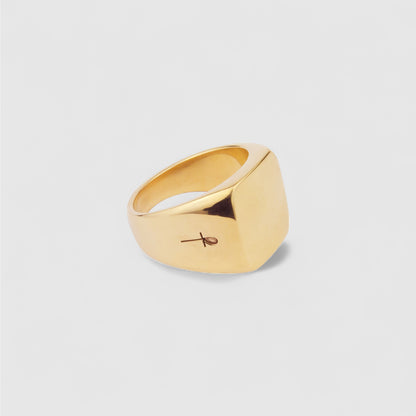 CUBE RING GOLD