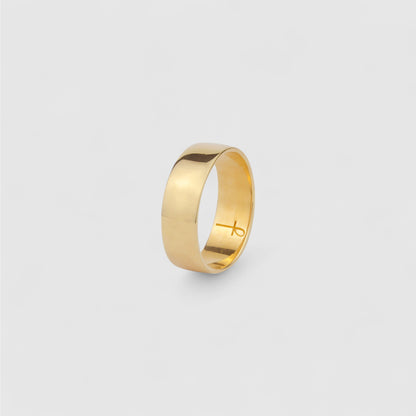 9CT GOLD BAND RING