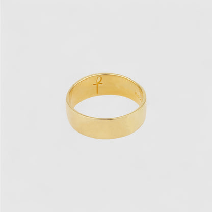 9CT GOLD BAND RING