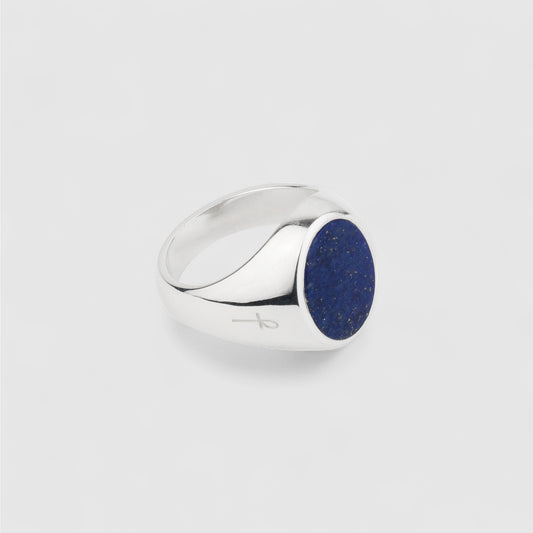 LAPIS LAZULI OVAL SIGNET