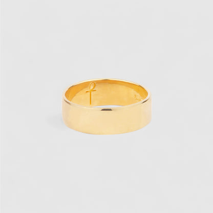 9CT GOLD BAND RING