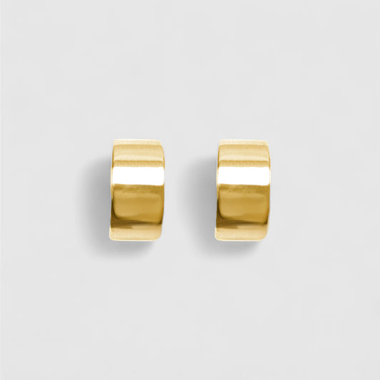 WIDE GOLD HUGGIE