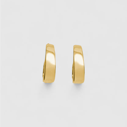 GOLD RECTANGLE HOOP