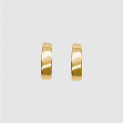 GOLD RECTANGLE HOOP