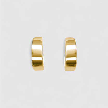 GOLD RECTANGLE HOOP