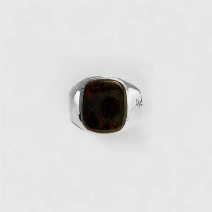 GREEN BLOODSTONE SIGNET (S)