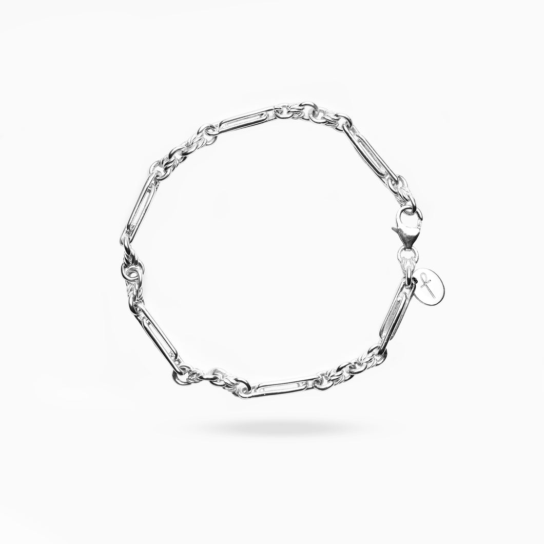 SILVER DE BEAUVOIR TWO BRACELET CHAIN