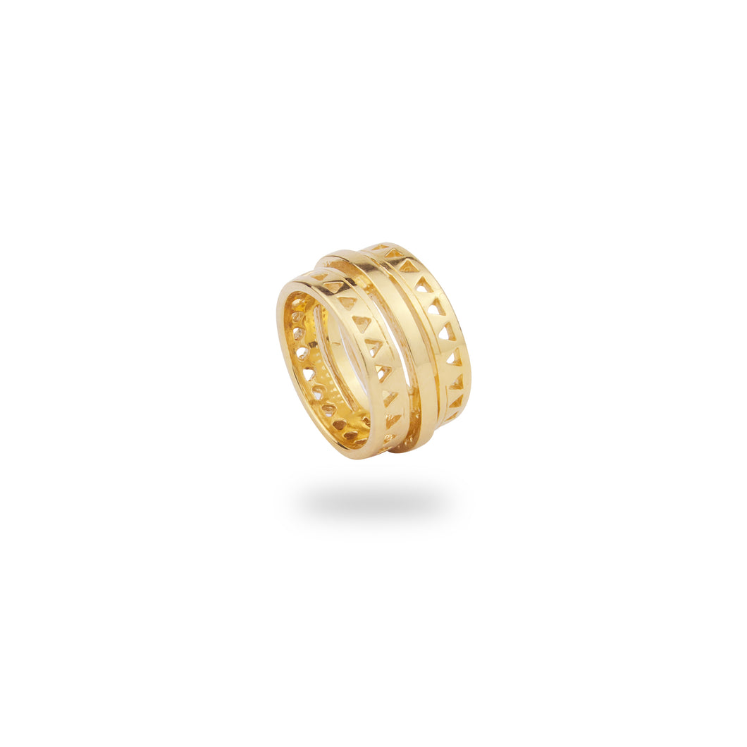9K GOLD ELECTRIC RING