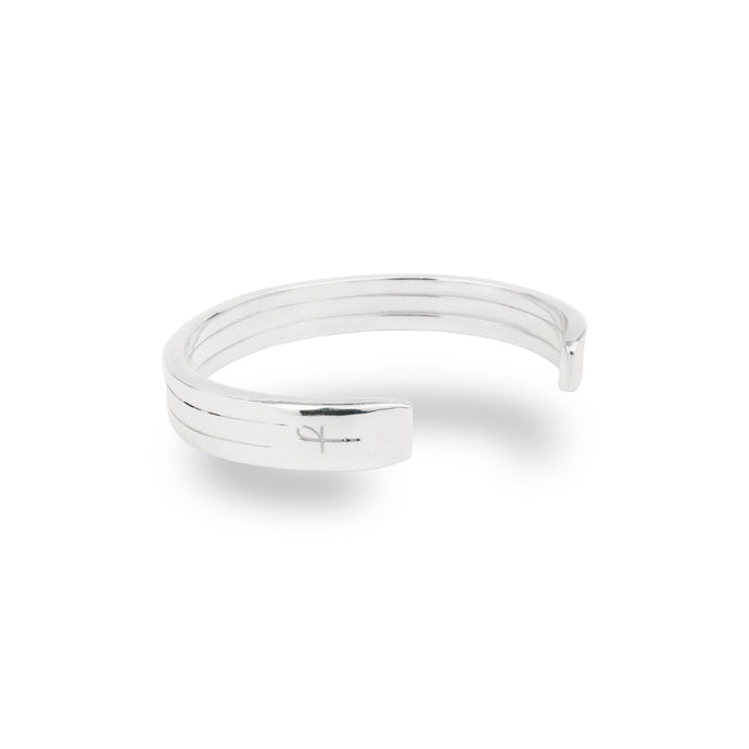 SILVER HOLLOWAY BANGLE
