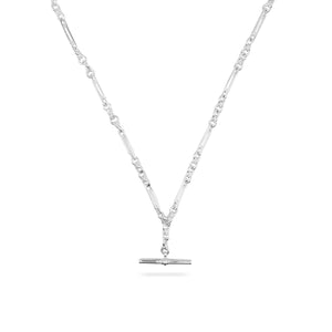 SILVER DE BEAUVOIR TWO NECKLACE CHAIN