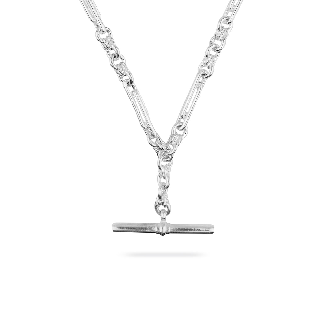 SILVER DE BEAUVOIR TWO NECKLACE CHAIN